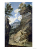 Landscape with Hermit, Pinacoteca Nazionale, Ferrara Giclee Print by Giuseppe Zola