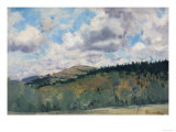 September Morning in Settignano, Modern Art Gallery, Pitti Palace, Florence Giclée-Druck von Telemaco Signorini