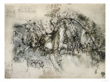 The Arno River and the Valley of Florence with the Lake of Bientina and the Fucecchio Marshlands Lámina giclée por Leonardo da Vinci The Arno River and the Valley of Florence with the Lake of Bientina and the Fucecchio Marshlands Lámina giclée por Leonardo da Vinci