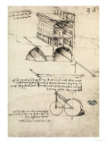 The Ideal City, View of a Building, Housed at the Institut De France, Paris reproduction procédé giclée par Leonardo da Vinci 