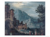 Landscape, Palatine Gallery, Pitti Palace, Florence Giclée-Druck von Jan Brueghel the Elder