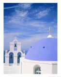 Bell Tower of Santorini Prints by Guenter Rossenbach