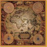 Cartographica I Stretched Canvas Print