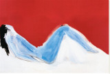 Nu allongé au bras gauche Reproduction transférée sur toile par Nicolas De Staël
