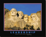Leadership, Mt.Rushmore Reproduction transférée sur toile :