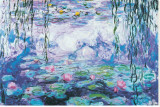 Water Lilies Stretched Canvas Print by Claude Monet