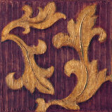 Gold Acanthus I Print by Jillian Jeffrey