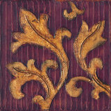 Gold Acanthus II Prints by Jillian Jeffrey