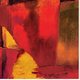 Triptych Red Wassily I Stretched Canvas Print by Petro Mikelo