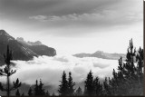 Over the Clouds, Banff National Park, Alberta Stretched Canvas Print