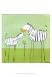 Stick-leg Zebra II Posters by Erica J. Vess