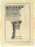 Crackled Column and Cornice II Art par Giovanni Battista Borra