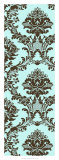 Vivid Damask in Blue II Posters