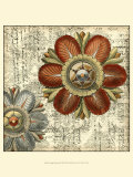 Vintage Rosette II Prints