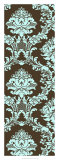 Vivid Damask in Blue I Prints