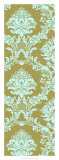 Vivid Damask in Gold I Prints