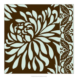 Striking Chrysanthemums I Print by Nancy Slocum