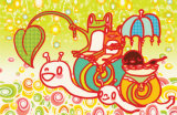 Snail Ride Masterprint by Minoji 