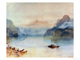 Lake Lucerne: The Bay of Uri, from Brunnen, Circa 1841-2 Giclee Print by William Turner