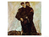 "Eremiten" (Hermits) Egon Schiele and Gustav Klimt Reproduction procédé giclée par Egon Schiele