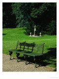 Cast Iron Bench and Fountain Giclee Print by Karl Friedrich Schinkel