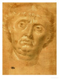 Portrait of a Man, Full Face, Eyes Turmed Left Giclée-Druck von Lorenzo di Credi