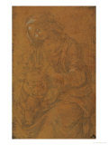 Madonna Giclée-tryk af Lorenzo di Credi