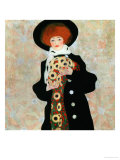 Portrait of a Woman with Black Hat (Gertrude Schiele), 1909 Giclee Print by Egon Schiele