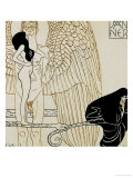 Gustav Klimt - Calendar Page for January 1901, For Ver Sacrum Magazine, Austria Digitálně vytištěná reprodukce Gustav Klimt - Calendar Page for January 1901, For Ver Sacrum Magazine, Austria Digitálně vytištěná reprodukce