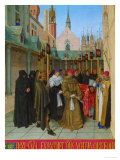 Les Heures D'Etienne Chavalier: Vespers for the Dead Reproduction procédé giclée par Jean Fouquet