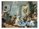 Wedding Ceremony of Emperor Friedrich Barbarossa and Beatrix of Burgundy in 1156 Giclee Print by Giovanni Battista Tiepolo