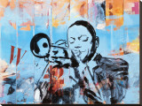 Jazz I Stretched Canvas Print by Thierry Vieux