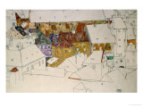 The Yellow Town, 1914 Giclee-vedos tekijänä Egon Schiele The Yellow Town, 1914 Giclee-vedos tekijänä Egon Schiele