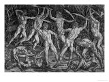 The Battle of the Naked Men, Around 1470 Giclée-tryk af Antonio Pollaiolo
