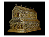 Shrine of the Three Magi, Begun 1181, Gold, Enamel, Precious Stones, Cameos, Antique Gems Giclee Print by Nicholas of Verdun 