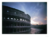 The Colosseum or Flavian Ampitheatre in Rome, Built by the Emperors Vespasian and Titus reproduction procédé giclée