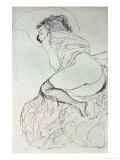 Female Nude, Turned to the Left, 1912-13 Gicléedruk van Gustav Klimt Female Nude, Turned to the Left, 1912-13 Gicléedruk van Gustav Klimt