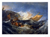 The Wreck of a Transport Ship Circa 1810 reproduction procédé giclée par William Turner