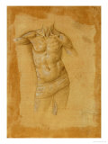 Bust of a Half-Naked Man, Without Head Gicleetryck av Lorenzo di Credi