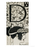 Initial D, Used in the Third Issue of Ver Sacrum, Austria, 1898 reproduction procédé giclée par Gustav Klimt