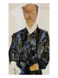 Portrait of Architect Otto Wagner Giclee Print by Egon Schiele