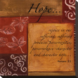 Words to Live By, Hope Stretched Canvas Print by Debbie DeWitt