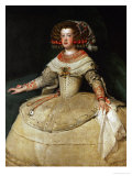 Maria Teresa (1638-1683), Infanta, Daughter of King Philip IV of Spain and His Wife, Isabella, 1653 Giclee Print by Diego Velázquez