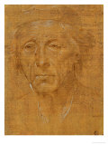 Portrait of an Old Man, Full-Face, With Cap Giclée-Druck von Lorenzo di Credi