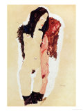 Two Reclining Girls, 1911 Reproduction procédé giclée par Egon Schiele
