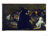 Witches' Sabbath (Aquellare), Detail Giclee Print by Francisco de Goya