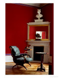 Armchair with Bookstand for the Invalid King Friedrich Wilhelm III in the Schinkel Pavillon Giclee Print by Karl Friedrich Schinkel