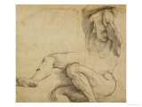 Nude Man with Raised Arms, 1511-1512 Giclee Print by Raphael 