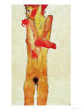 Nude Girl with Folded Arms, 1910 Giclee-vedos tekijänä Egon Schiele Nude Girl with Folded Arms, 1910 Giclee-vedos tekijänä Egon Schiele