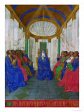 Les Heures D'Etienne Chavalier: Pentecost Giclee Print by Jean Fouquet